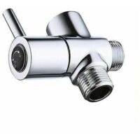 Inverseur de robinet, vanne de douche à 2 voies, inverseur en laiton, adaptateur de douche, inverseur de douche à main, flexible de douche, pommeau de douche en chrome poli
