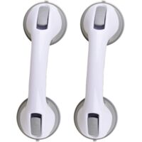 Barres d'appui pour baignoires et douches, poignées de douche à ventouses pour salle de bain et baignoire-AquaForge