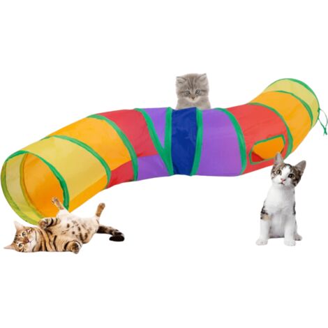 Tunnel innovant pour chat pour des heures de jeu – fabriqué à partir de matériaux recyclés (1/5)