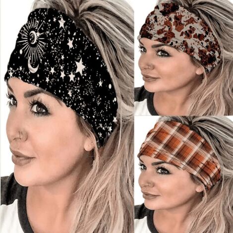 Set di 3 fasce elastiche da donna per corsa e fitness.