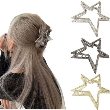 Fermaglio a stella, fermaglio per capelli da donna alla moda, copricapo, elegante