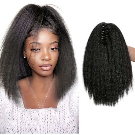 Fermaglio per capelli leggero e portatile, realizzato in materiale sintetico resistente al calore. (1/5)