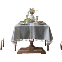 Tovaglia rettangolare di alta qualità dal design minimalista, au