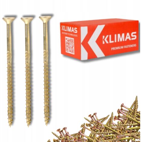 Holzschrauben - 5 x 80 mm - 200 Stück - Gefräste Torx-Aufnahme - Einfache Installation - Hohe Festigkeit
