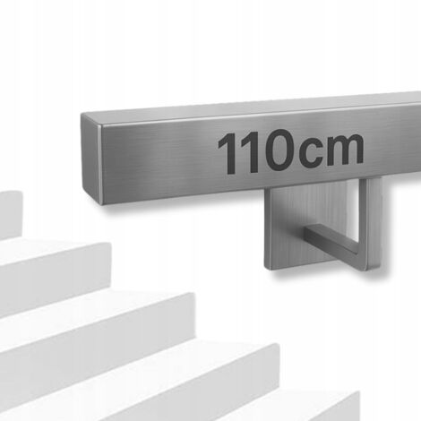 Treppengeländer - 110 cm - Edelstahl - Modernes Design - Einfache und sichere Installation