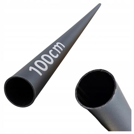 Stahlrohr - 100 cm - Ø 19 mm - Schwarz - Stark und langlebig - Ideal für Balustraden