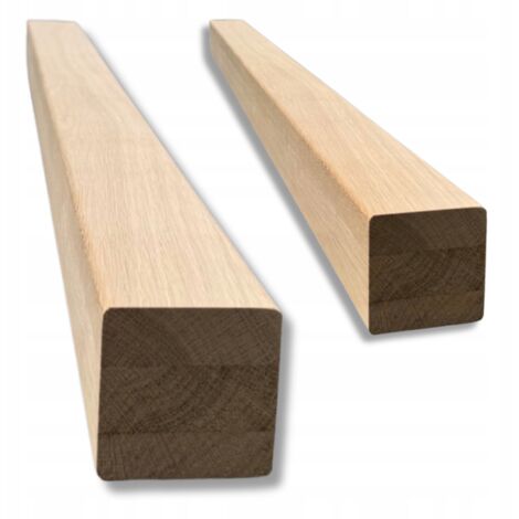 Konstruktionsholz - Eiche - 6 x 6 x 110 cm - Gerade Kanten - Ideal für Geländer und Möbel