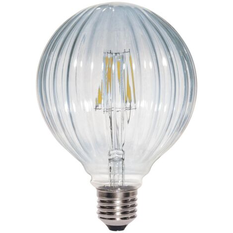 Bombilla Decorativa LED Globo E27 G95 6W 2700K Cristal Claro (1/2)