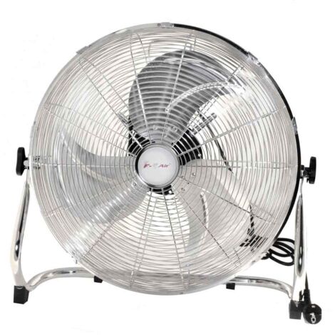 Ventilador de Suelo Industrial 100W Ø45 cm  3 Velocidades, Alta Potencia, Metal Retro