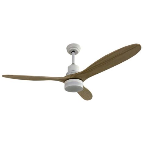 Ventilador de Techo con Luz Led 18w, Motor 70w AC y Aspas de Madera (1/2)