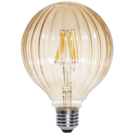 Bombilla Decorativa LED Globo G95 E27 6W 2700K en Cristal Ámbar (1/2)