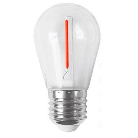 Bombilla LED E27 para guirnaldas (1W)  Rojo