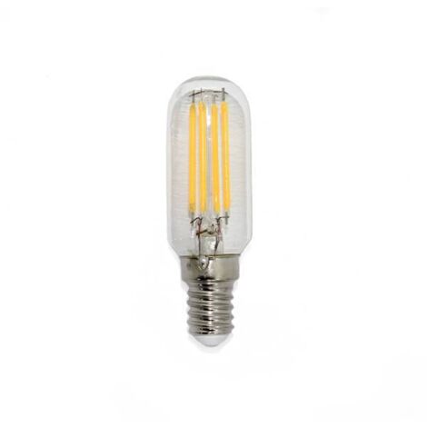 Bombilla Tubular Filamento LED E14 4W 2700K Cristal Transparente (1/2)