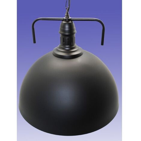 Lámpara colgante de techo negra mate con tulipa redonda e interior blanco (1/3)