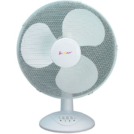 Ventilador de Sobremesa 40W Oscilante con Aspas de 30 cm y 3 Velocidades (1/2)