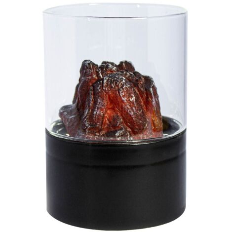 Ascua Decorativa LED con Efecto Llama de Fuego (1/5)