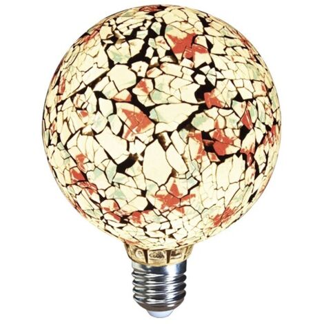 Bombilla Decorativa LED Globo G125 Tiffany Blanca E27 4W (1/5)
