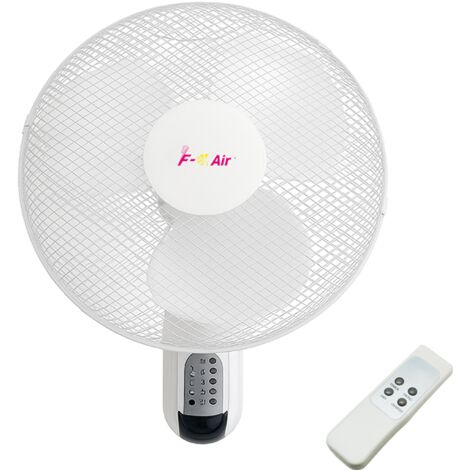 Ventilador de Pared 50W con 3 Velocidades y Mando a Distancia