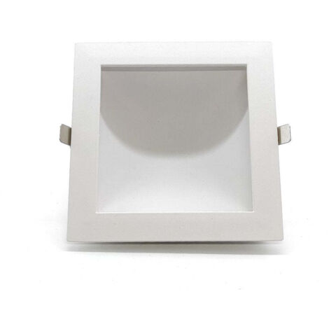 Downlight LED Empotrable Regulable 12W Cuadrado con Led Oculto y Corte 131mm (1/2)