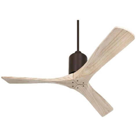 Ventilador de Techo Silencioso con Aspas de Madera (1/2)