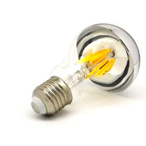 Bombilla Decorativa LED Estándar A70 con Espejo - Luz Cálida 3000K, 8W (1/2)