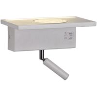 APLIQUE PARED LED CON USB CARGADOR INALAMBRICO 5 3W 3000K BLANCO
