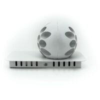 Aplique LED de Pared Interior 9W · 2700K · Aluminio Blanco · Diseño Esférico Decorativo
