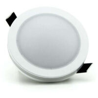 Downlight LED Empotrable 10W Redondo - Corte 90mm, IP44 - Ideal para Baños
