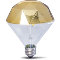 LAMPARA DECORATIVA FILAMENTO LED PRISMA ORO E27 10W 2700K 360º 230V
