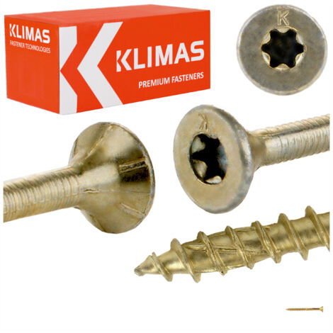 Vis à bois 3,5x30 - Torx coniques - 500 pièces - Résistantes et durables - Idéales pour le bricolage