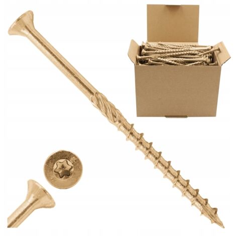 Vis à bois 6x140 - Torx - 100 pièces - Résistantes et durables - Idéales pour vos projets de bricolage (1/5)