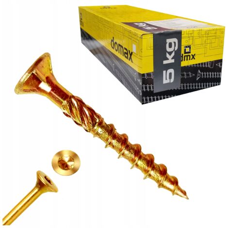 Vis à bois coniques 4x35 - Torx TX20 - 5KG - Résistance optimale - Idéal pour constructions robustes (1/5)