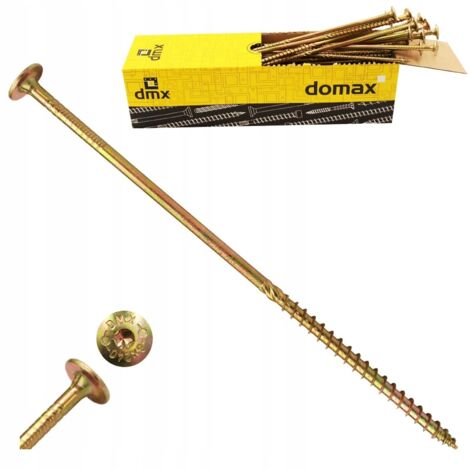 Vis à bois plate 8x260 Torx - Résistantes - Idéales pour constructions en bois - Haute qualité