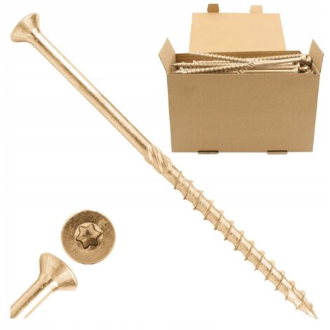 Vis à bois 8x220 - Torx - 50 pièces - Résistantes - Idéales pour vos projets de construction