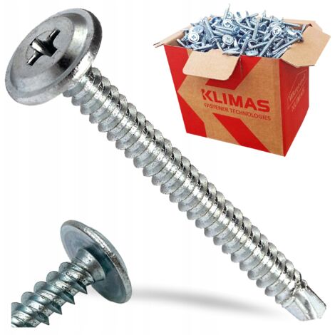 Vis auto-taraudantes 4,2x55mm - Métal - 300 pièces - Galvanisé - Résistant et durable (1/5)