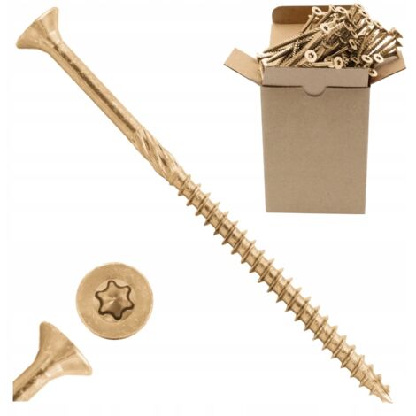 Vis à bois 5x80 mm - 200 pièces - Torx - Résistantes et durables - Idéales pour vos projets