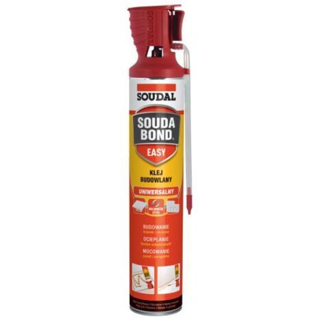 Mousse-Colle Soudal Soudabond, 750 ml, Colle Universelle Pour Polystyrene Et Construction