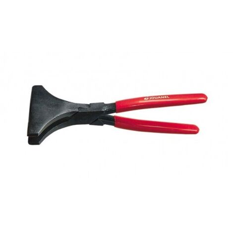 Jouanel – Pince à border droite 100 mm – Profondeur 60 mm – Articulation entrelacée – Poignées gainées PVC pour confort d'utilisation - PBD100