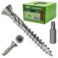 Vis à terrasse C2 - 4x30 mm - Acier inoxydable - 200 pièces - Résistant et durable