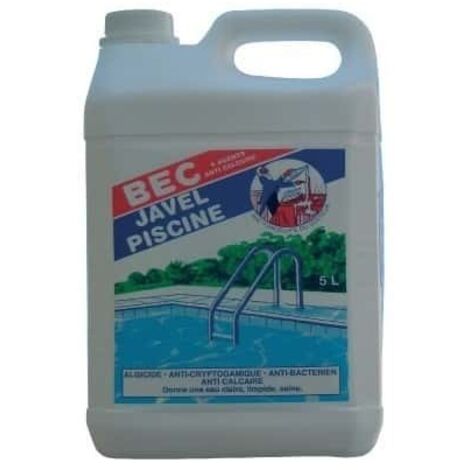 Eau de javel spécial piscine 5 litres – Concentration 9,6% chlore actif – Compatible avec pompes doseuses – Agents anti-calcaire – Pintaud (1/3)
