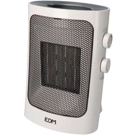 Chauffage vertical - EDM - 1000-1500 W - Gris - Multicolore - Compact 25,5 x 19 x 14 cm (1/4)