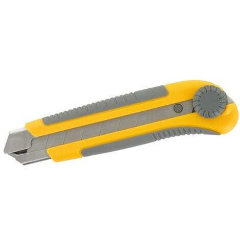 Cutter spécial plaquiste - OUTIBAT - Lame 25 mm - Sécurité optimale et précision de découpe (1/4)