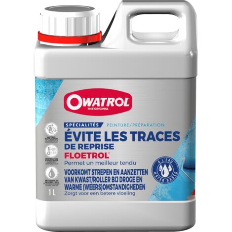 Owatrol – Additif peinture Floetrol 1L – Améliore l'ouverture et la brossabilité – Pour murs, plafonds et façades – Évite les marques de reprise