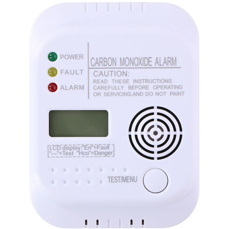 Détecteur de monoxyde de carbone - GRUNDIG - Capteur 7 ans - Ecran digital - Blanc (1/7)