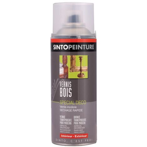 Vernis bois - SINTO - 400 ml - Brillant - Incolore - Pour bois