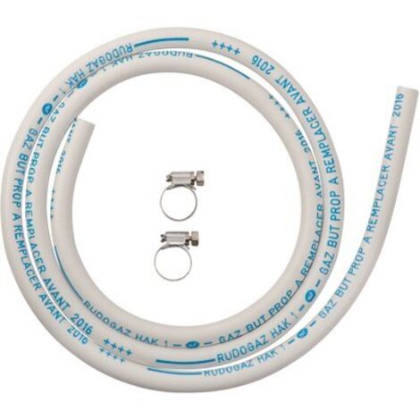 Tuyau flexible gaz butane propane 1 m – Diamètre 6 x 12 mm – Norme NF – Pression nominale XPD 36-110 pour appareils gaz – Eurogaz