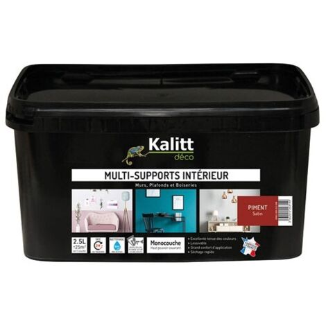 Peinture - KALITT - Kalitt Multi supports satin piment - 2.5L - Intérieur - Acrylique (1/2)