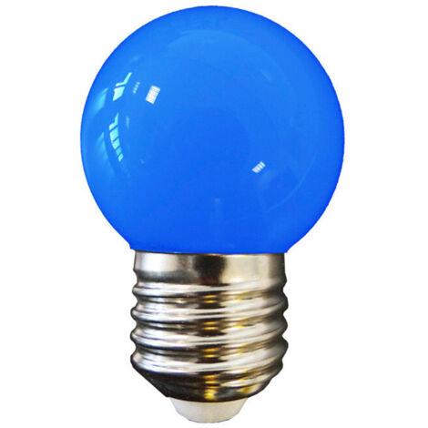 Ampoule LED sphérique mat E27 1,5w 200 lumens bleu - EDM - 35444 - Classe A+ (1/3)