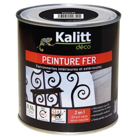 Peinture - KALITT - Sol satin calcaire - 0.5L - Antirouille - Résistante aux UV (1/2)