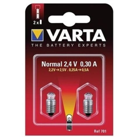 Lot de 2 ampoules pour lampe de poche Argon à vis 742 - 2,25 V - 0.25 A (1/2)
